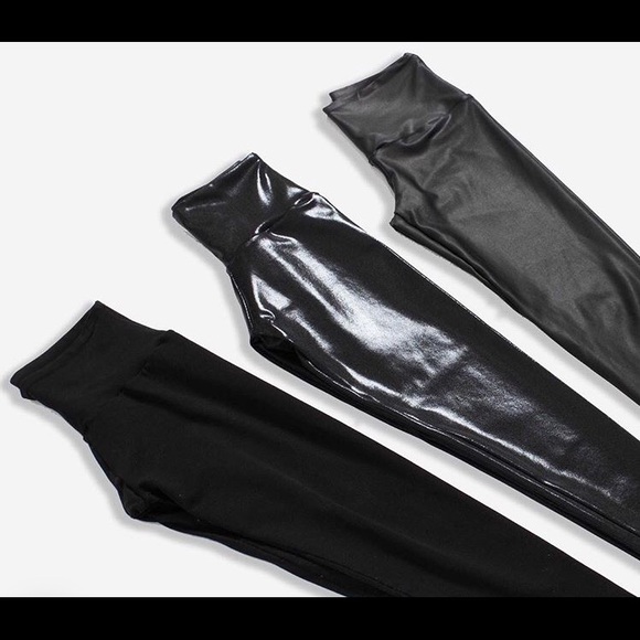 NEW GREATER THAN SPORTS Liquid Leggings in Black - Picture 2 of 8